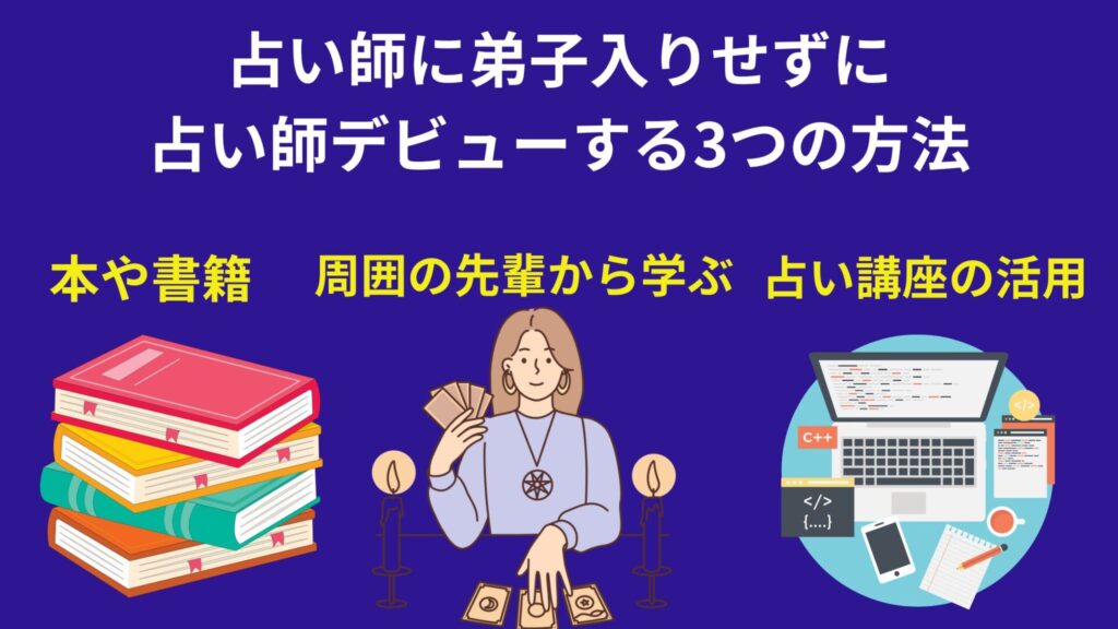 占い師に弟子入りせずにデビューするには？